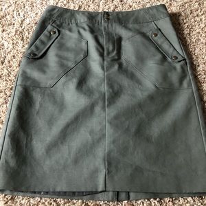 A-Line Army Green Skirt